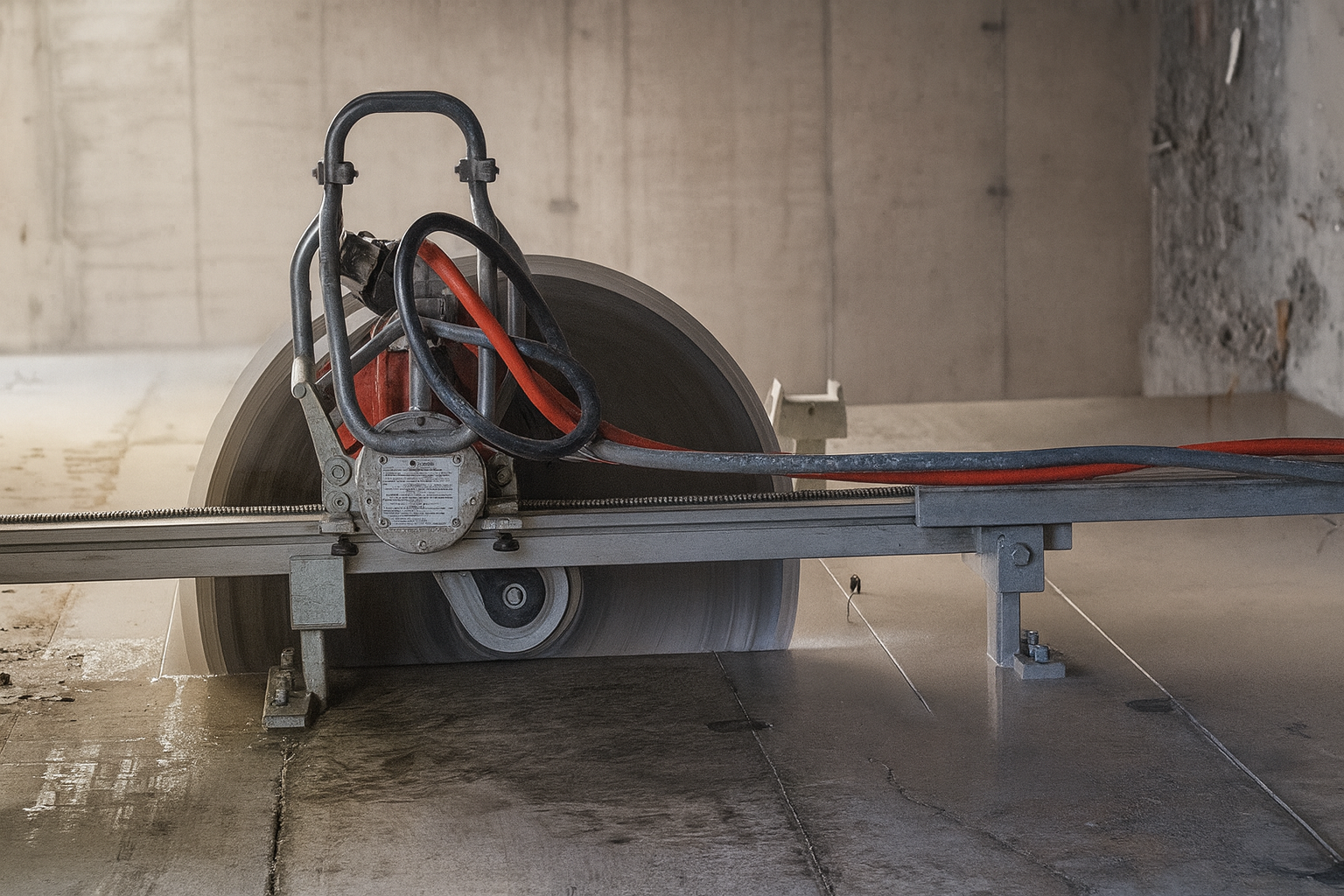 Tăiere beton armat pardoseli și pereți — disc diamantat NEXTDRILL